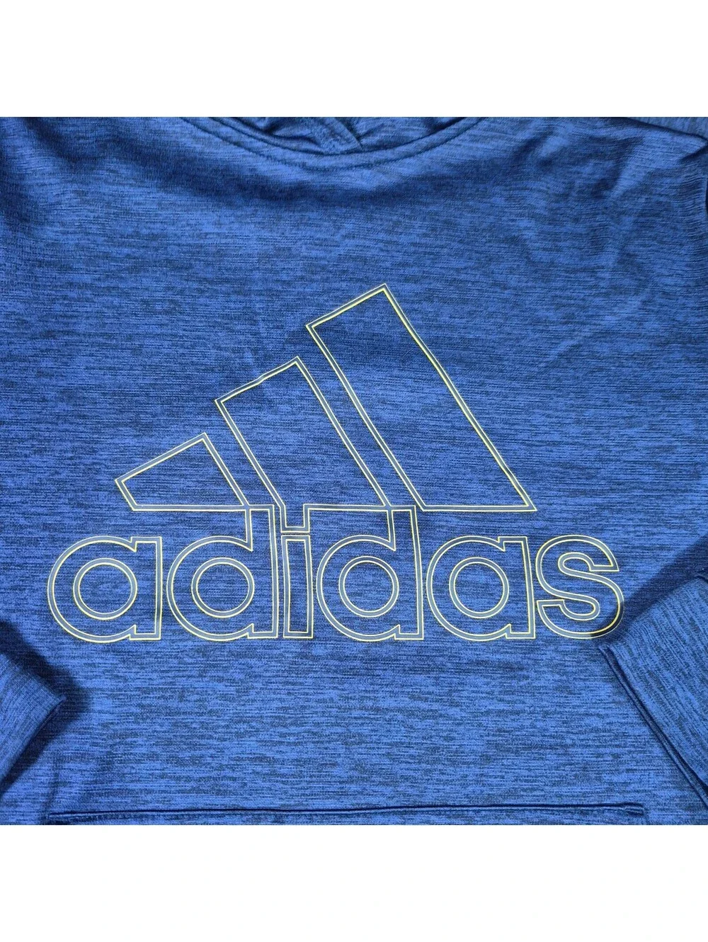 Adidas Youth Blue &  Yellow Sz XL (18/20) Hoodiie Pullover Logo